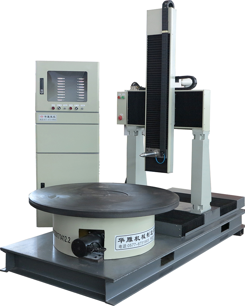 Large valve marking machine